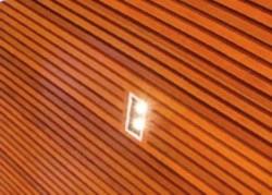Western Red Cedar and Merbou that are stained and lacquered will need yearly