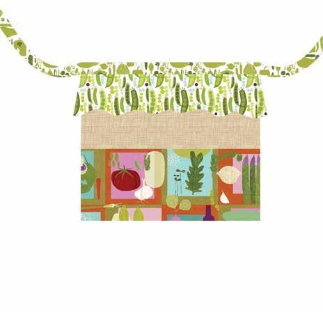 Apron by Stacey Day featuring the Fresh Pick collection by Susy Pilgrim Waters for P&B Textiles Apron size: approx.