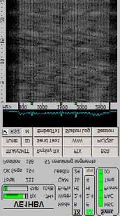Fig 21 A correctly tuned digital SSTV station Looking at the EasyPal waterfall while receiving a transmission,