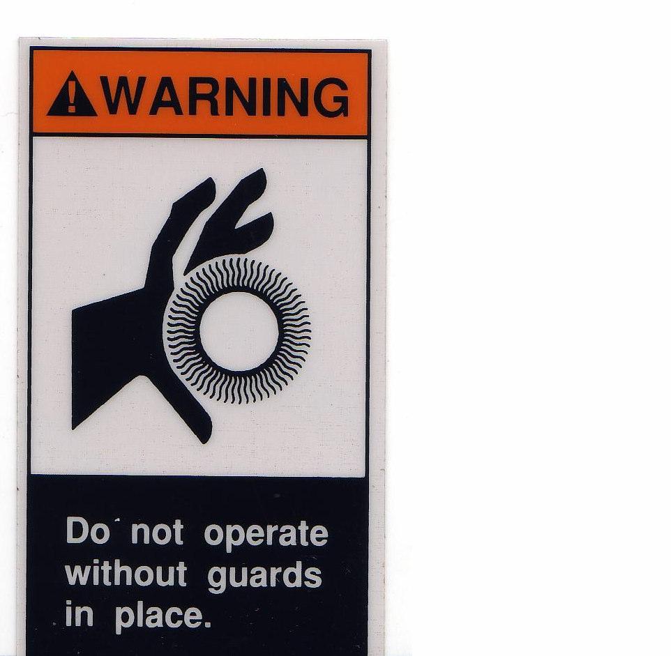 Safety stickers that