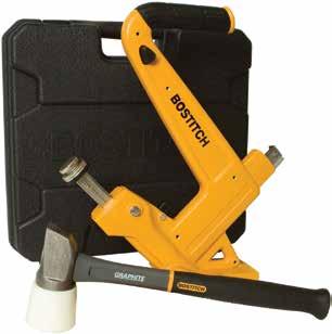 .. l The MFN-0 manual flooring nailer features a ratchet drive mode that allows the user to strike the driver multiple times in case the cleat is not set flush with the first blow.