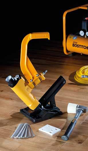Floor Nailer Pneumatic Flooring Nailer / Stapler MIIIFN / MIIIFS l Enables increased productivity and reduction in fatigue over the manual version l Hammer trigger release snugs