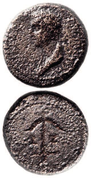 (Heritage Auctions, 9 th March 2012, Lot 20146) Figure 4 Bronze coin of Philip the tetrarch minted at Caesarea Philippi in 15 AD.