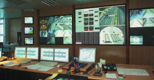 TUNNEL CONTROL AND SUPERVISION SYSTEMS CONTROL CENTRE For every event in the tunnel the systems warn the operator with a