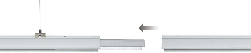 The Luminaire and trunking are perfectly matched to each other.