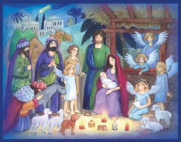 TRADITIONAL ADVENT CALENDARS Bible Text on Back
