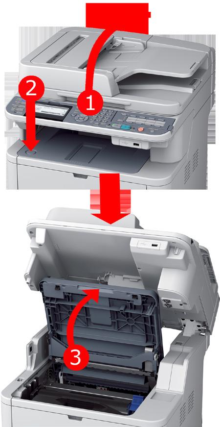 Error 380, 381, 382 & 389 A paper jam has occurred inside the printer or failed to exit