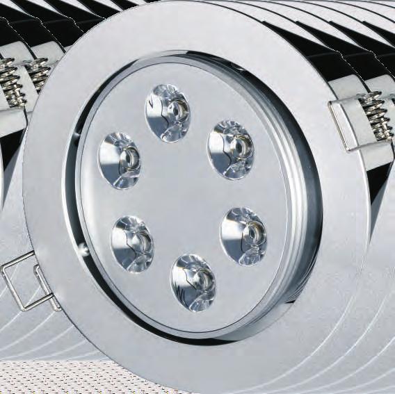 The adjustable downlight can be used to direct light upto 45 from down ward vertical.