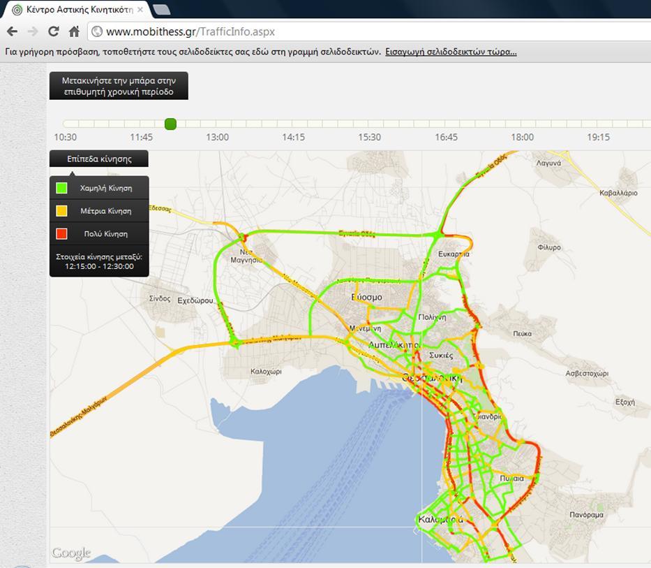 Thessaloniki Big Data framework Real time traffic conditions information based on a