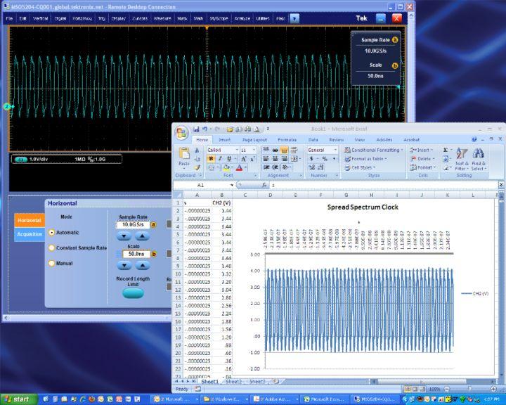 Datasheet Remote operation and extended analysis There are many ways to connect to your MSO/DPO5000 Series oscilloscope to conduct extended analysis.