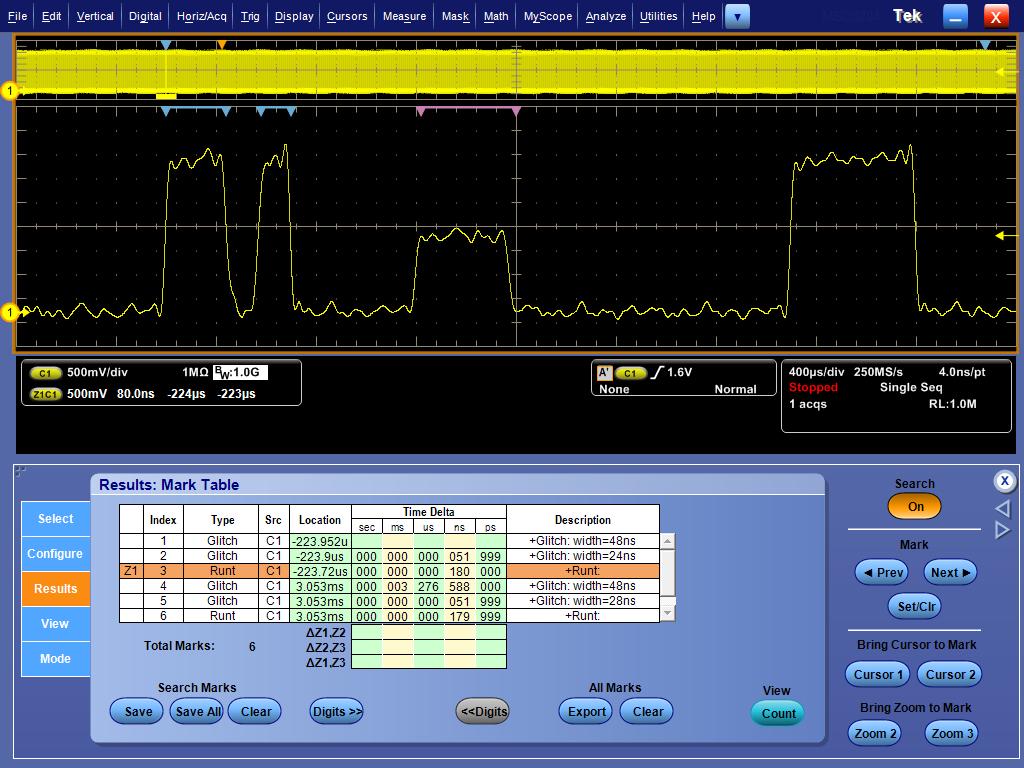 Datasheet The standard limit test package enables long-term signal monitoring, characterizing signals during design, and production line testing.