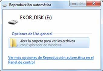 General Instructions User interface 11.3. Fileserver in USB memory The device shares different types of files with the user using a USB memory.