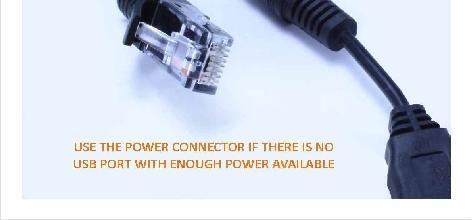 the end of a power connector.