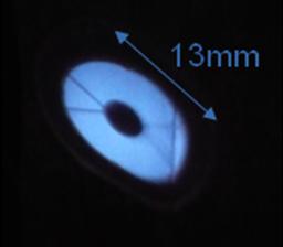 9 beam has a diffraction-limit optical quality and is pseudo telecentric: nominally the exit pupil in is located 151 mm far from the focus and has a diameter of 31 mm, but the chief ray angle for a