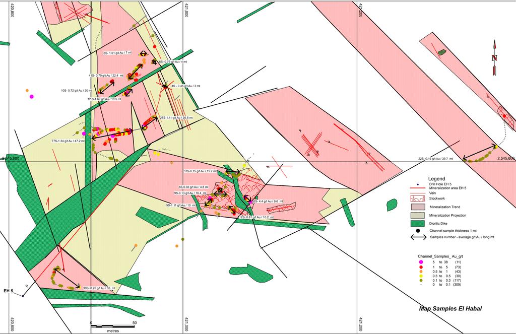 DRILL READY TARGET AREA A - DETAILED MAP Additional Trench Results 2017 Highlights Mineralization is open along strike and down dip Targeting discoveries inside the 6 km long mineralized corridor 47