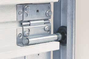 door sections which adds rigidity and strength for long life and smooth operation.