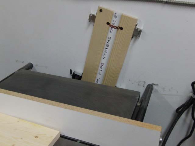 Photo 18 - the hole on the jig is used to stow away