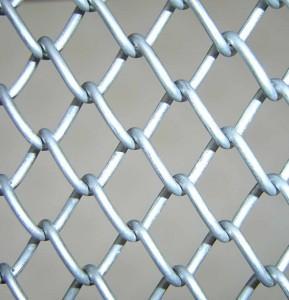 Fence Details Chain link Minimum eight feet in height Nine gauge Topped with 3 strands of