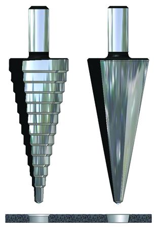 Basic tools Step drills / Cone drills HAUPA Step-drills are the ideal tool for sheet-metal working.
