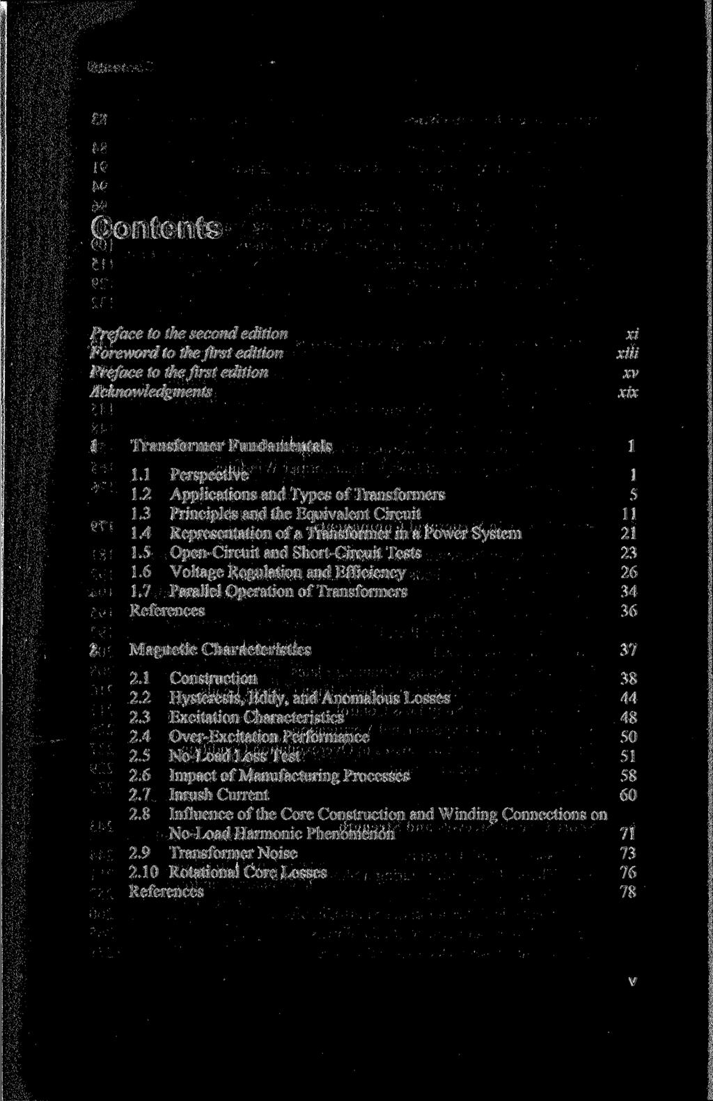 Contents Preface to the second edition Foreword to the first edition Preface to the first edition Acknowledgments xi xiii xv xix Transformer Fundamentals 1 1.1 Perspective 1 1.