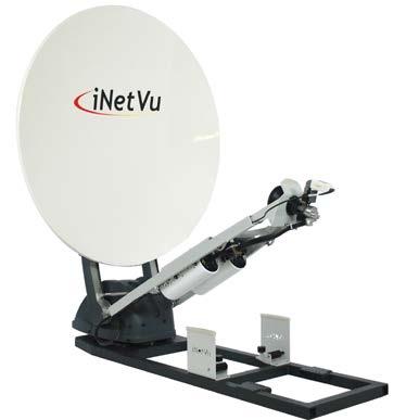 1501 The inetvu 1501 Drive-Away antenna system is a sleek, simple to operate auto-deploy VSAT terminal which can be mounted on the roof of a vehicle.