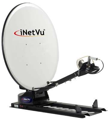 1200 The inetvu 1200 Drive-Away Antenna is a 1.2m auto-acquire satellite antenna system which can be mounted on the roof of a vehicle for Broadband Internet Access over any configured satellite.