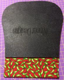 Bias Tape is used to finish off the edges.