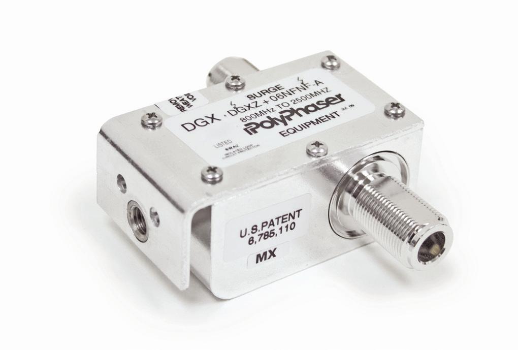 33 GXZ Series DGXZ+06DFDM-A The GX series radio frequency DC pass filter protectors are ideal for RF coaxial applications where DC is required.