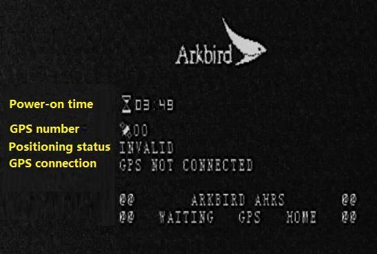 6 GPS & Save Home Position After power on, Arkbird will start to search GPS satellite and save the first valid position as Home.