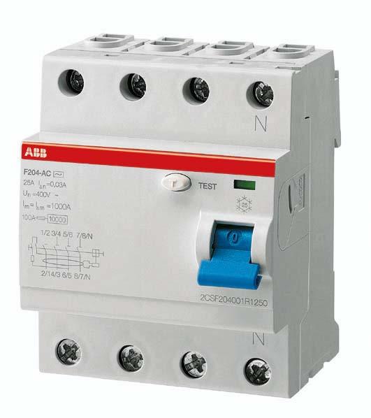 RCD > The residual current device must unterruppt the current immedely in case of an fault. > For 1 phase house installation required.