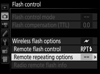 6 C/f: Frame the photograph, focus, and shoot. In radio AWL, the flash-ready indicator will light in the camera viewfinder (0 10) or flash information display when all flash units are ready.