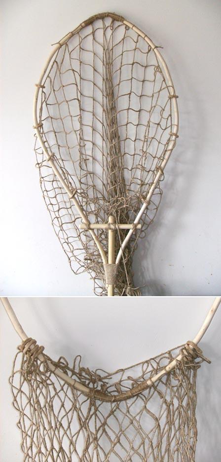 00$ + with closing mechanism (Coast Salish) Gill net of hemp with stone
