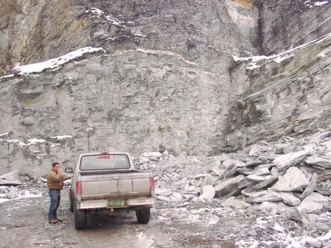 This is a quarry at Camara Slate Co., Vermont.