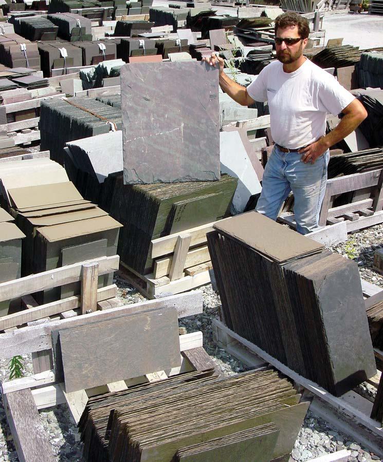 New roofing slates of all sizes, thicknesses and colors are produced in the USA today.