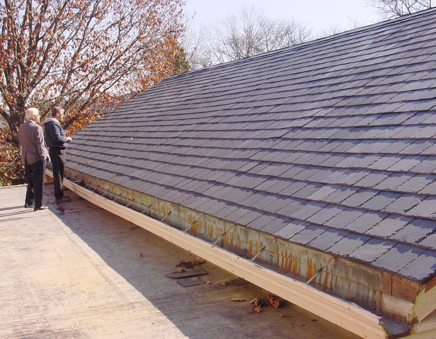 Many new slate roofs are being installed in