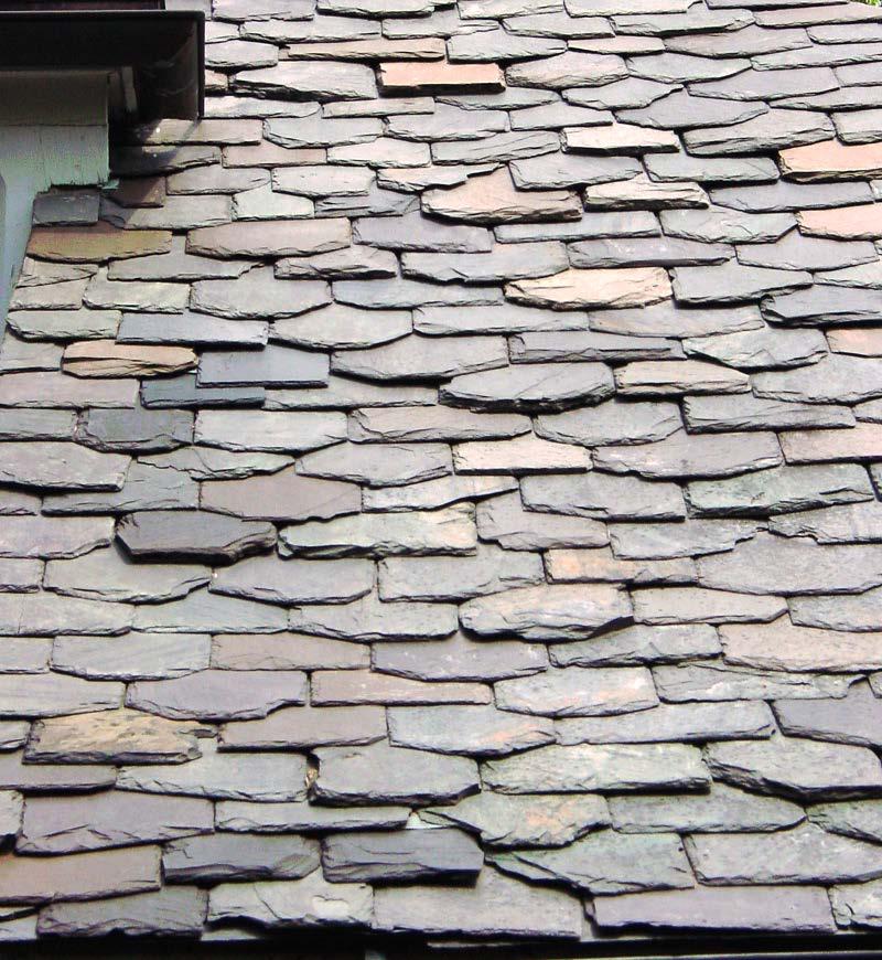 American roof slate is versatile and can be installed in many styles.