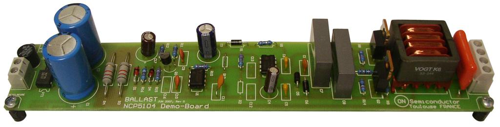 P50 6 W Ballast Evaluation Board User's Manual EVAL BOARD USER S MANUAL Introduction This document describes how the P50 driver can be implemented in a ballast application.