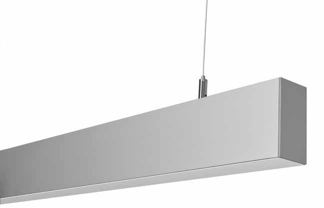 Completa downlight Completa (com-pleh-tah) fixtures consist of a matte anodized, extruded aluminum housing, the downlight diffused with a frosted white DR acrylic lens.