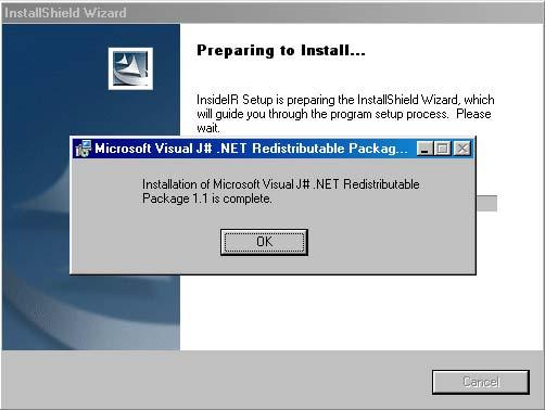 Figure 26. Installation of Microsoft Visual J# Redistri. Package 1.