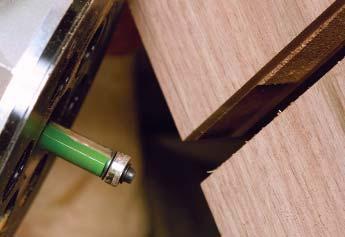 Now use a sliding compound-miter saw to make a 5 angled cut on the back edge of the bottom of each vertical, leaving a 2-in.-wide flat at the front.