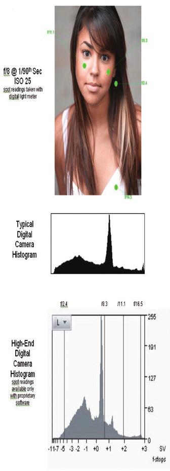 Figure 11 1:2 Ratio Figure 12 Most camera manufacturers only give you an approximate representation of the subject histogram, Figure 35, because they realize the viewing window is too small to