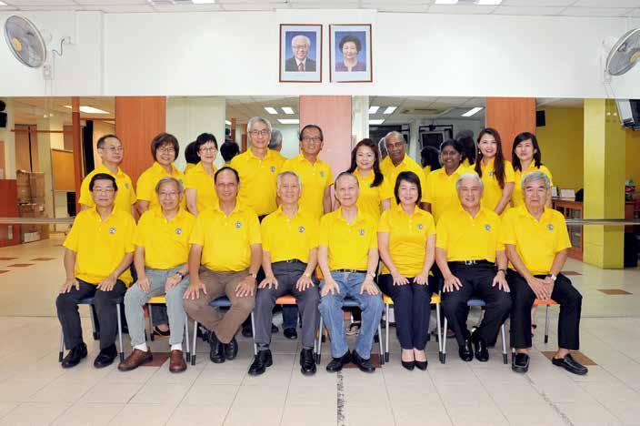 ANNUAL REPORT 2014/2015 MANAGEMENT BOARDS ANG MO KIO SENIOR ACTIVITY CENTRE FRONT ROW (FROM LEFT TO RIGHT): Mr Patrick Ng, PBM (2 nd Vice President), Lion Edward Ma (Director), Lion Lawrence Sew