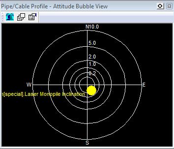 5 Step 4 Monopile Positioning/Inclination The filter settings from the monopile inclination view are used for an