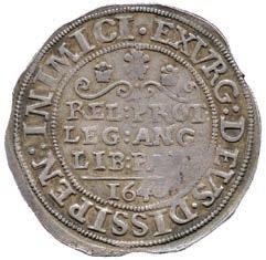 200-250 ex Morton & Eden auction 9, 25-26 May 2004, lot 646 (part) 1652 Charles I, Silver Sixpence, 1646,