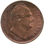 150-180 1754 William IV, Silver Shilling, 1836, bare head right, w.