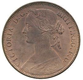 1785 1785 1786 1785 Victoria, Bronze Penny, 1860, toothed border, bun style laureate