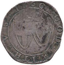 English shield on the reverse, value struck weakly, otherwise bold very fine, toned.