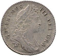 1686 1687 1688 1686 William III, Silver Shilling, 1697, first laureate and