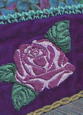 THROUGH THE NEEDLE SEAM EMBELLISHMENT AND DECORATIVE STITCHING There are several different embellishment approaches that will work for your crazy quilt project.