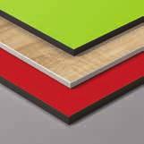 14 EGGER Compact Laminate PRODUCT OVERVIEW EGGER Compact Laminate is available with a black or white core.